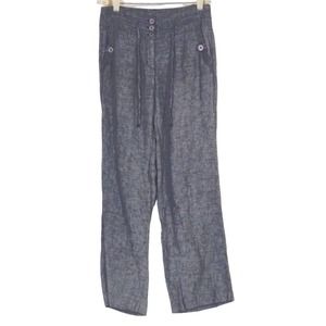 Rocha John Rocha Gray Linen Pants - 4